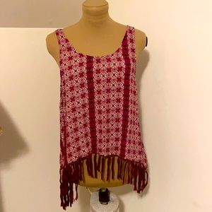 Forever 21 Fringed bottom top